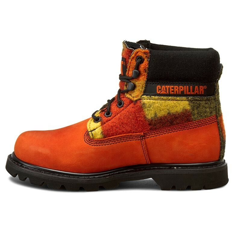 red caterpillar boots